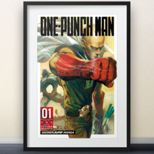 One Punch Man Vol 1 Cover - 11x17" Print - Shonen Jump anime season 3
