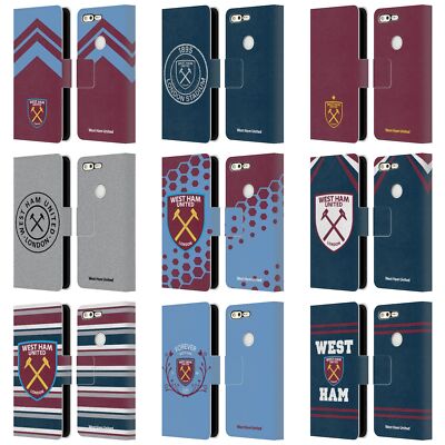 WEST HAM UNITED FC CREST GRAFIKEN BRIEFTASCHE HUELLE AUS LEDER FÜR GOOGLE HANDYS