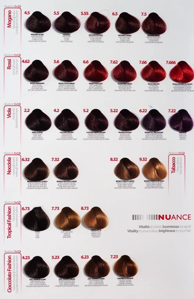 Italienische Haarfarbe (Nuance) mit Ceramid 100 ml