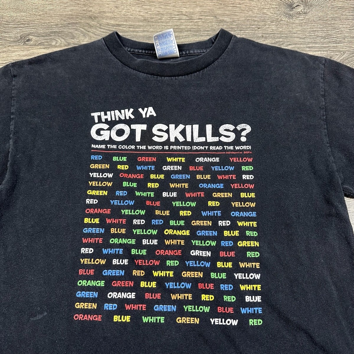 Vintage Y2K Think Ya Got Skills Shirt Adult Medium Faded Vintage Y2K Think Ya Got Skills Shirt Adult Medium Faded