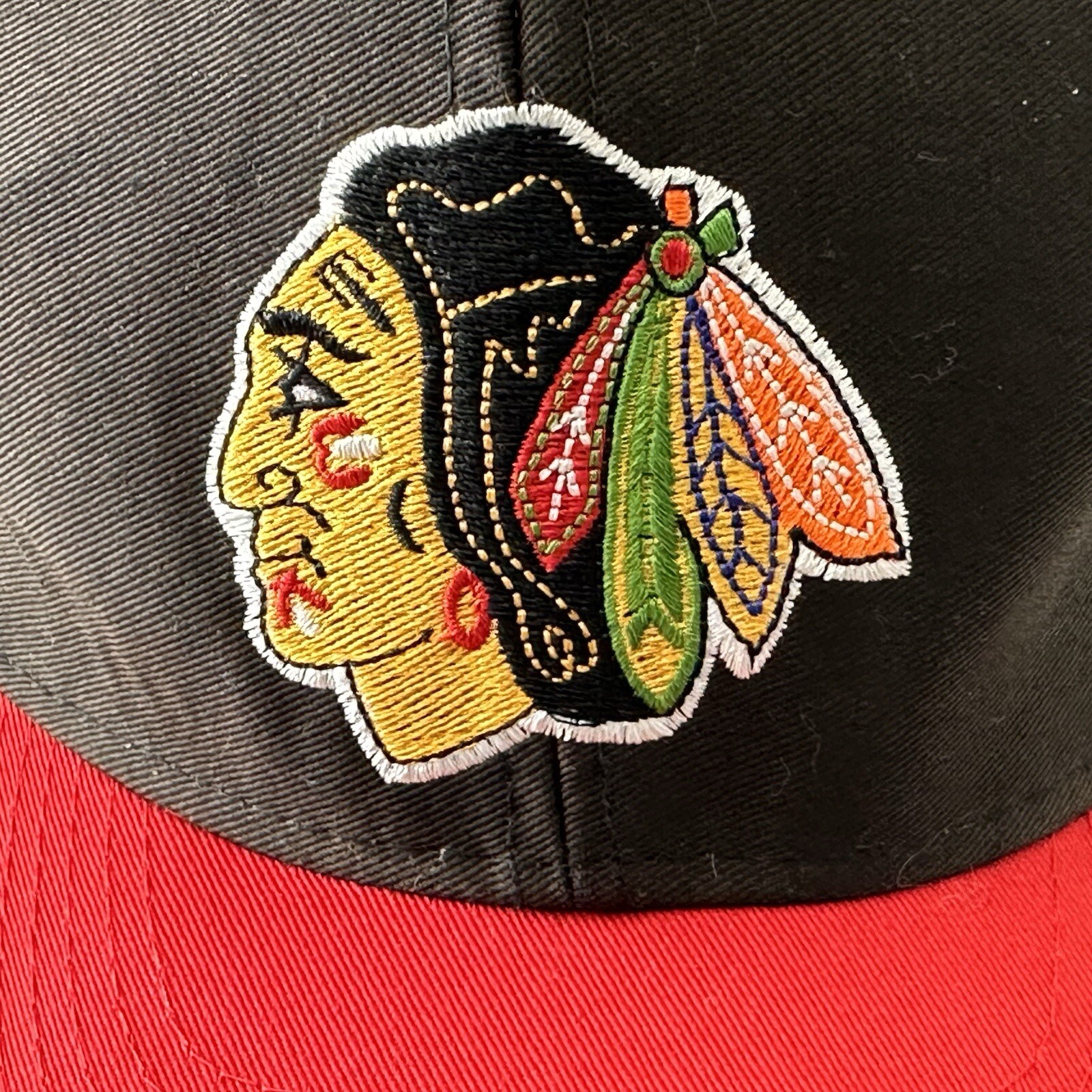VINTAGE Chicago Blackhawks Logo7 Snapback Hat Cap - image 2