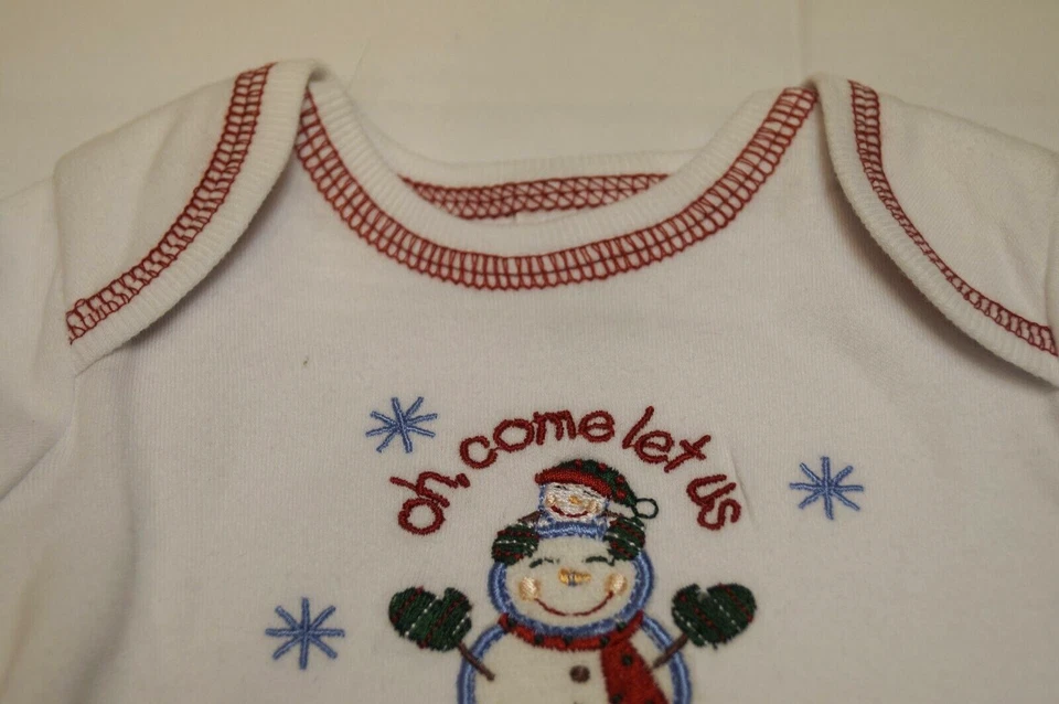 Comenzando Navidad ¡Oh Ven, adoréme! Body recién nacido bordado Foto 3 de 4