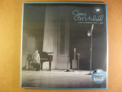 JONI MITCHELL - Live At Carnegie Hall 1969  (NEW Limited Ed. 3 LP) White Vinyl