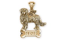 Golden Retriever Jewelry 14k Gold Handmade Golden Retriever Pendant  GRT2X-ANPG