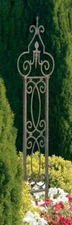 H Potter GAR124 Garden Trellis Wrought Iron, Metal Backyard Lawn Wall Art