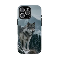 Grey Wolf Mountain Forest Phone Case