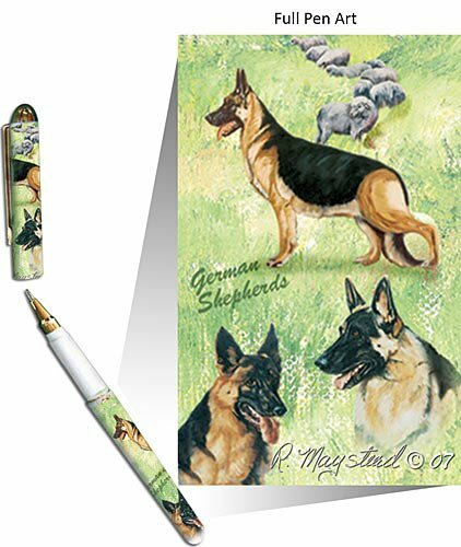 New German Shepherd Playing Card, Pen & Note Pad - Gift Set Artist Ruth Maystead - Picture 6 of 7