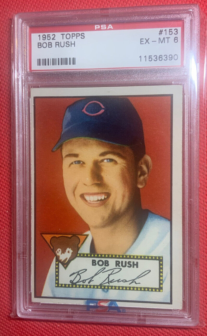 1952 TOPPS Set Break Bob Rush #153 PSA 6