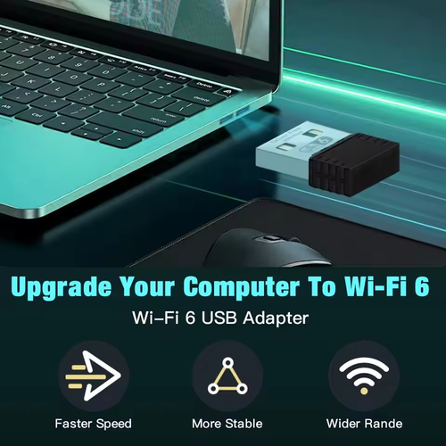 Stick WLAN Mini 286MPS USB WiFi Wireless Network Adapter Wlan 6 für PC Laptop - Bild 3 von 7