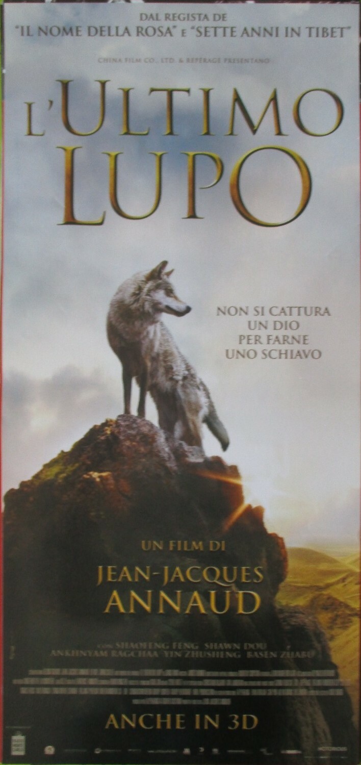Locandina originale film L'ultimo lupo (2015) - Regia di Jean-Jacques Annaud