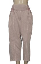 Free People FP One Billie Pajama Pants Smocked Pleated Pocket Mauve New M