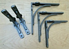 COPPIA FORCHE INDUSTRIALI staffa mensola cisterna rustica vintage ghisa 