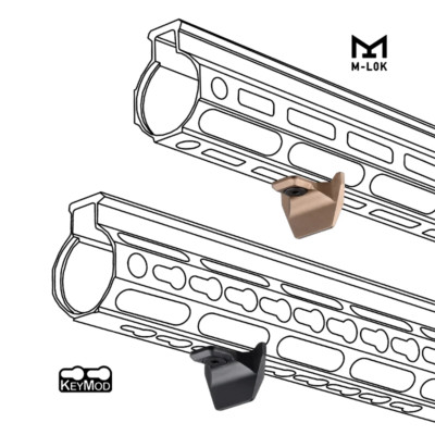 MLOK KEYMOD Rail Mount MLOK & KEYMOD Rail Mount Tactical Accessory - Aluminum Mini Parts For Airsoft/Hunting Black Metal Rail Attachments - Foto 6