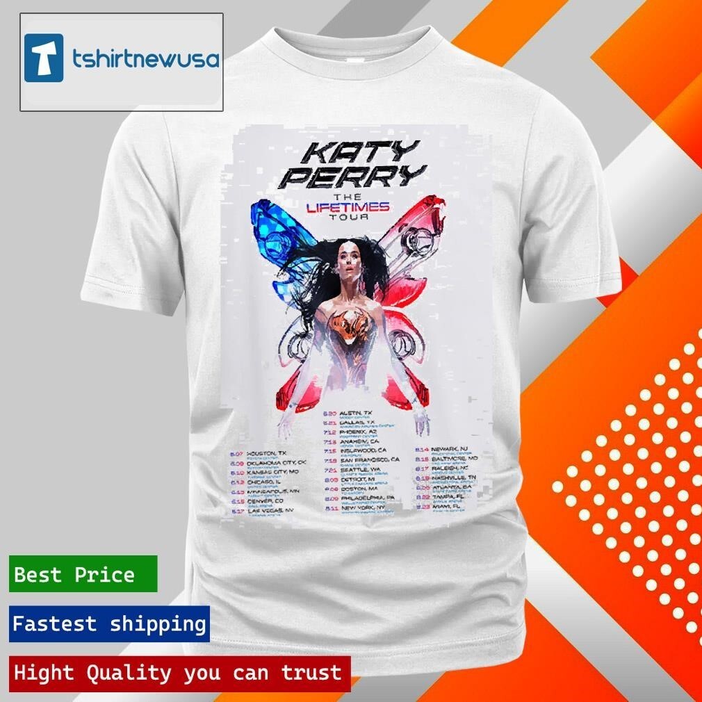 Katy Perry The Lifetimes Tour 2025 Limited Edition Concert Tee