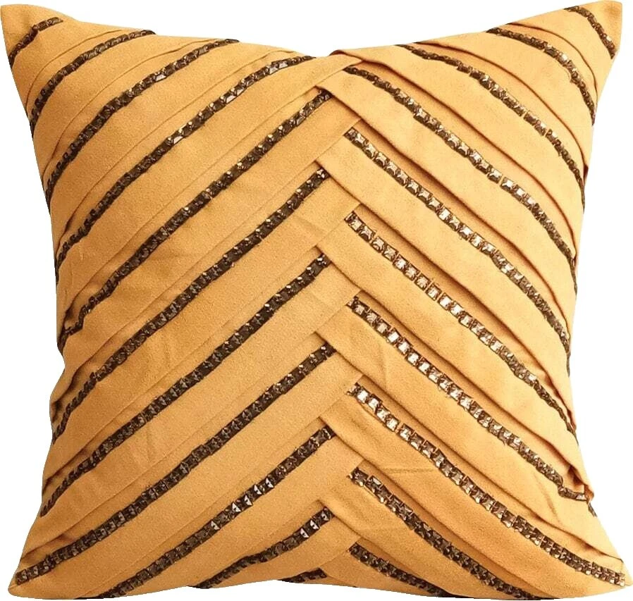 Suede Dining Room Striped Home Décor Pillows