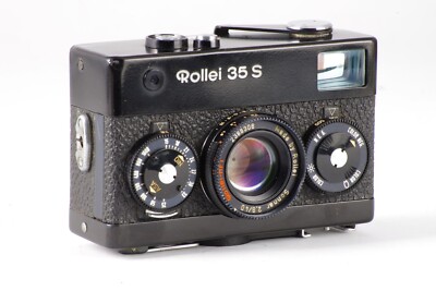 ROLLEI 35 S FULL WORKING Film Point Shot 35S CARL ZEISS HFT SONNAR F2.8 TESTED