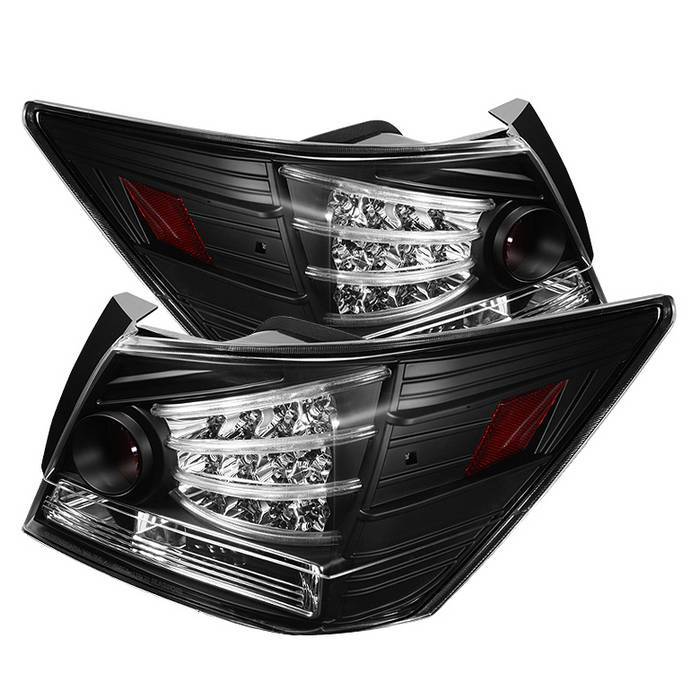 Spyder 5032621 LED Tail Lights - Black for 08-12 Honda Accord 4DR