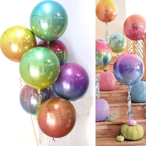 Globos de papel aluminio fiesta boda Arco Iris