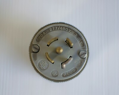 L22 5-Wire 20A 277/480V 3-phase y Plug