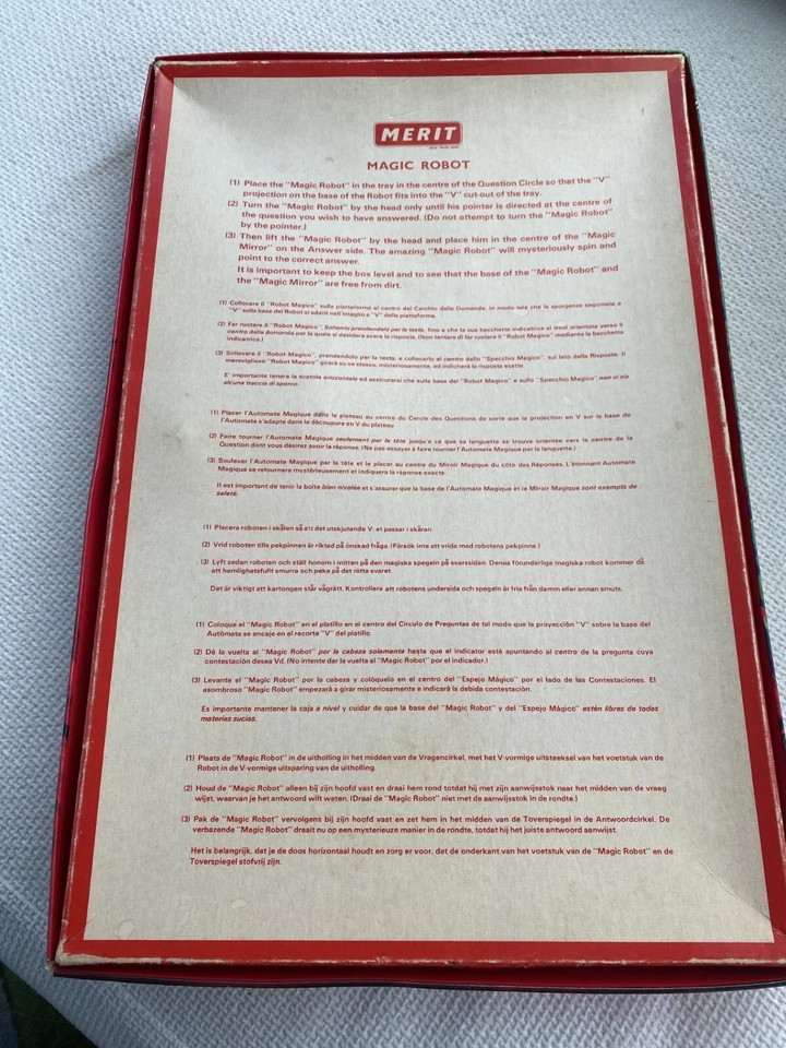 Vintage Magic Robot Quiz Game Complete 1970s. Merit - Image 2 of 4