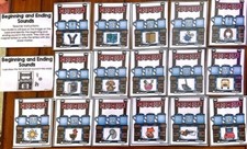 Teaching Beginning and Ending Sounds laminated small group centers stations