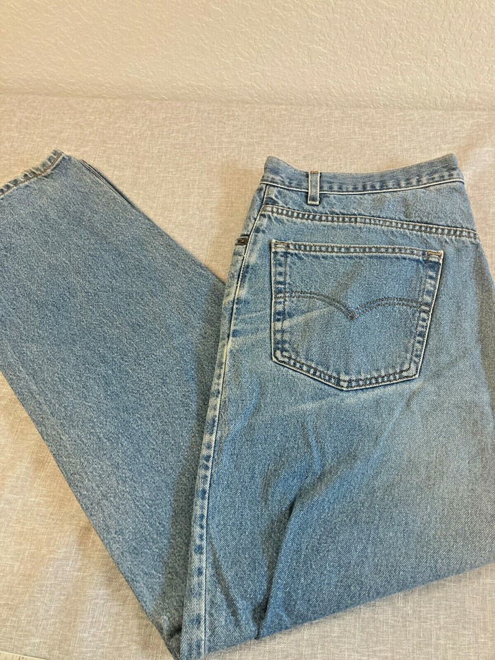 LEVIS Men Relaxed Straight Leg Fit. 40 x 32 Blue Jeans Zip Fly eBay