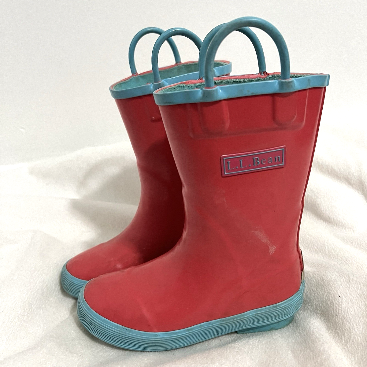 Bean Girls Rain Boots Toddlers Size Pink Puddle Stompers Waterproof