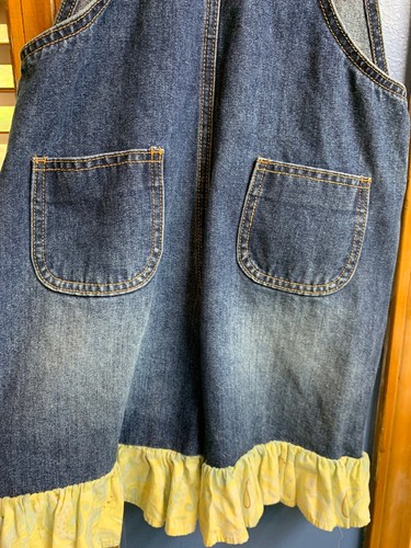 denim overallsgirls 6X Ruffles Bizibodi By Sew - Picture 7 of 7