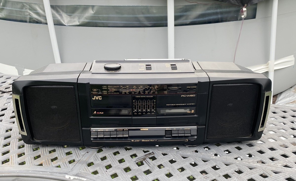JVC PC-W150 Super Bass Horn ORIGINAL 80s BOOMBOX RARE JVC PC-W150 Super Bass Horn ORIGINAL 80s BOOMBOX RARE