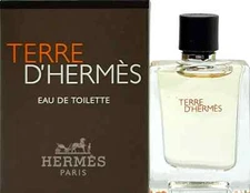 Terre D'Hermes EDT by Hermès - Travel Sized Mini Bottle - 5 mL - New in Box