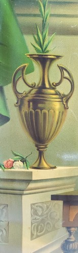 Child Mary Mother of Christ & St. Anne 19th c. print on Metal - Blessed Mother - Picture 11 of 22