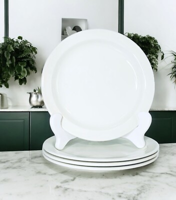 4 VTG Midwinter LTD STONEHENGE WHITE Wedgwood Group Bread & Butter Plates NEW