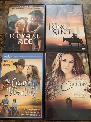 Horse Girl Hallmark Romance Movie DVD Lot, A COUNTRY WEDDING, Longest ...