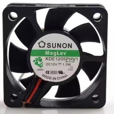 SUNON KDE1205PHV1 5015 DC12V 1.3W 5CM 2-Wire Cooling Fan