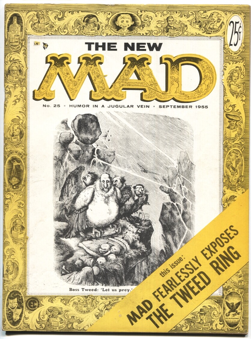 MAD MAGAZINE #25 1955-EC COMICS-JACK DAVIS-WALLY WOOD FN+ | eBay