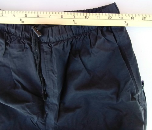 REI Pants Medium Black 26x30 Pull On Draw String Elastic Waist Outdoor Hiking - Picture 8 of 9