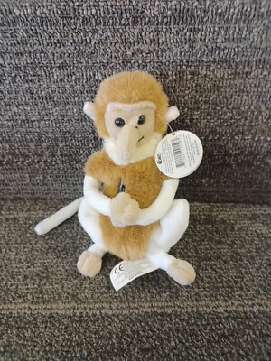 Vintage 1999 Coca-Cola Neppy Monkey International Bean Bag Plush New With Tags