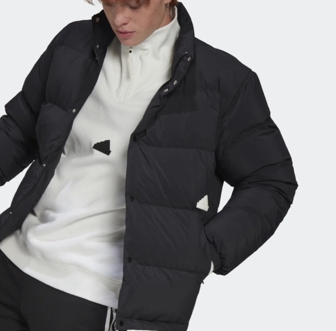 adidas Mens Puffer down Jacket HG2065 Outerwear High black color