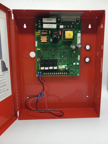 Nac alarma contra incendios Silent Knight 5496 con gabinete rojo - Imagen 2 de 4