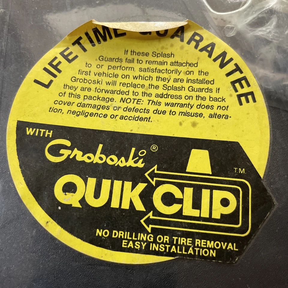Abas de lama Buick Groboski 1 par de protetores contra respingos Duraflex 11 x 8 FX14 Quik Clip - Imagem 4 de 4