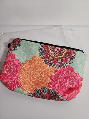 1 pc, Makeup Cosmetic Bag | Stylish Mandala Pattern | Pouch New Still In Bag