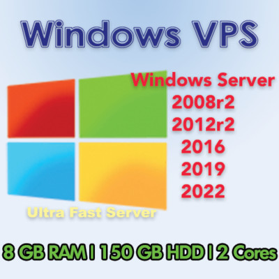 USA - RDP Windows Server 2016 - VPS - CPU 8 GB FAST SSD