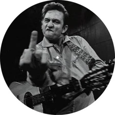 Custom Slipmat for Technics or any DJ Turntable Record Player JOHNNY CASH FINGER