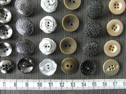Schmuckknöpfe festliche, elegante Knöpfe 10 Positionen =100 schöne Knöpfe - Bild 3 von 9