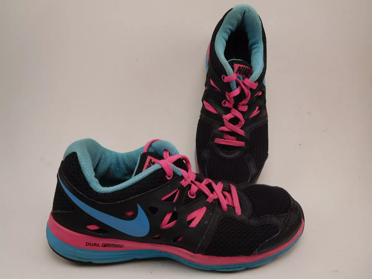 Nike Fusion Lite Shoes Women's Size 9 Black/Pink/Blue |