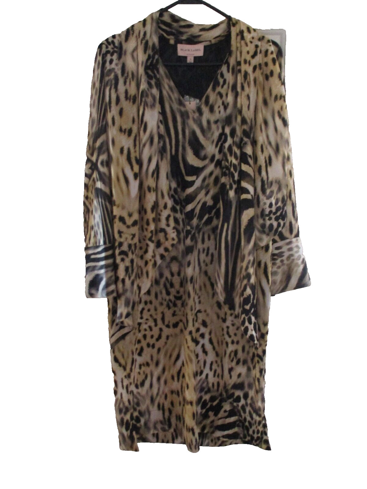 black label chicos animal print women's dress Small