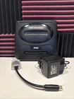 Vintage Sega Genesis Black Video Game Console With MK-2103 Power And HD Adapter
