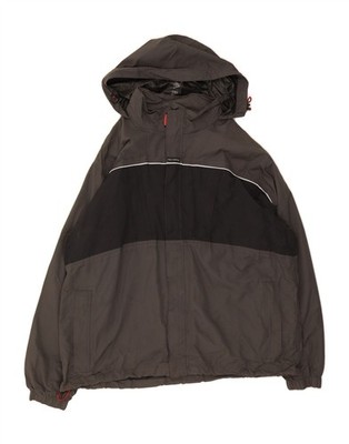 HARLEY DAVIDSON Herren Regenjacke Grafik Kapuze UK 42 XL Grau Colourblock CT70