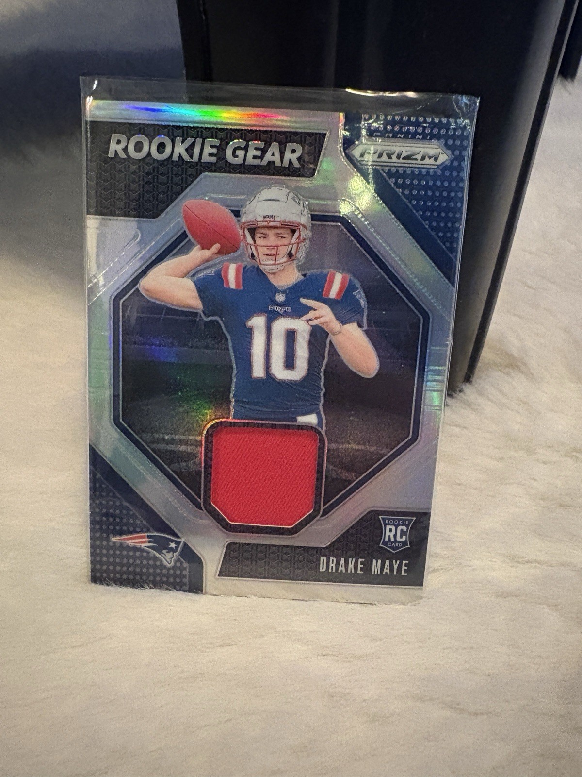 2024 Panini Prizm - Rookie Gear #RG-DME Drake Maye (MEM, RC)