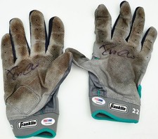 Robinson Cano Signed Gray & Teal Franklin Game Used Batting Gloves Mariners